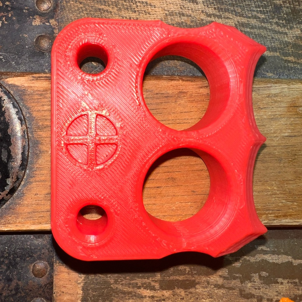 Double Finger Knuckle Duster Car Key Holder